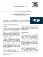 Life Cycle Costs of Pumps in Chemical Industry