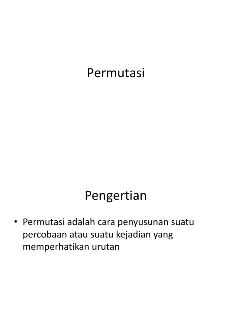 Permutasi