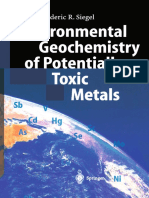 Environmental Geochemistry of Potentially Toxic Metals - Siegel - 2002