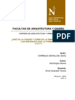 ¿QUÉ ES LA CIUDAD Y CÓMO ES LA DINÁMICA ENTRE LOS INDIVIDUOS QUE LA FORMAN? 