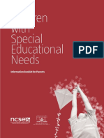 Children With Special Educational Needs: Information Booklet For Parents