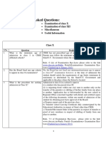 Frequently Asked Questions:: Examination of Class X Examination of Class XII Miscellaneous