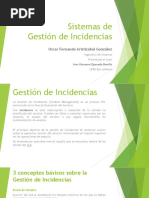 Sistemas de Gestion de Incidencia
