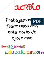 Fichas Ejercicios de Fracciones PDF