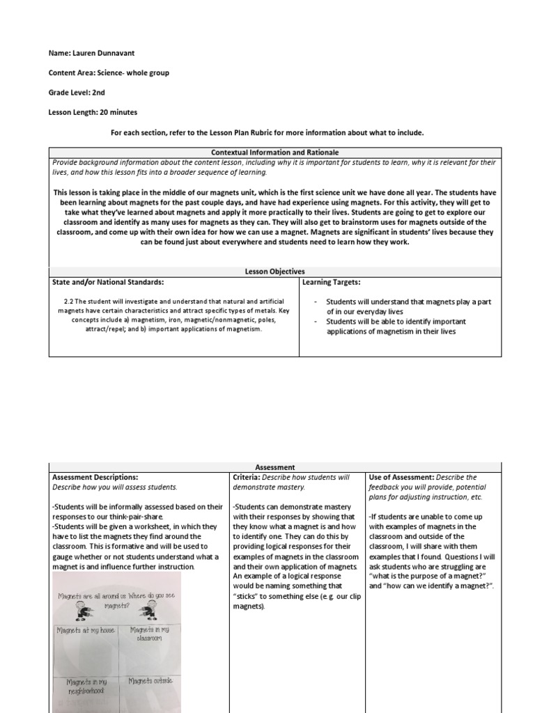Lesson Plan PDF PDF Classroom Lesson Plan