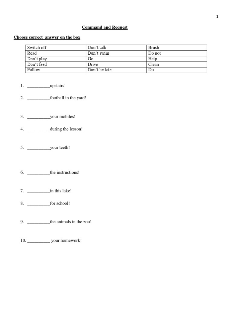 Soal Latihan Command and Request.docx