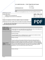 Lesson Planning Form For Accessible Instruction - Calvin College Education Program