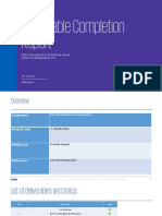 Deliverable Completion Report