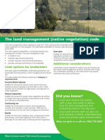 The Land Management (Native Vegetation) Code: Did You Know?