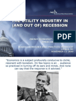 Utility Industry Impacts of Recession and Emerging Growth