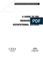 A Guide To The Management of Occupational Asthma: Occupational Safety and Health Information Series