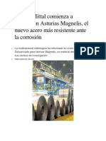 ArcelorMittal Comienza A Fabricar en Asturias Magnelis