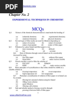 Chemistry Notes Chapter No 2 Experimental Techniques in Chemistry