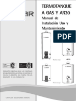 Manual Termotanques Saiar - Linea Gas y Grandes Consumos