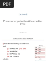 Lecture9-Processor Organization & Instruction Cycle