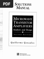 Gonzalez G. - Microwave Transistor Amplifiers - Analysis and