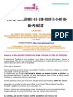 Como Mover Fondos / Comisiones de Una Cuenta Pure2x2 A Otra - Manual en Español