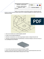 Módulo 10 - CAD II: Disciplina - Desenho Técnico Turma 12R - 2014/2015 M10-F2 - Desenho 3D de Uma Peça Simples