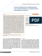 Relationship Between Malnutrition-Inflammation Complex Syndrome and Fluid Balance in Maintenance Hemodialysis Patients