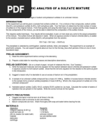 LAB GravimetricAnalysisSulfateMixture