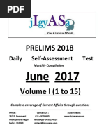 PRELIMS 2018: Daily Self-Assessment Test