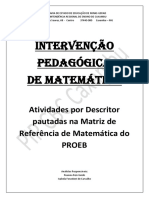 Atividades de Matemática por Descritor do PROEB