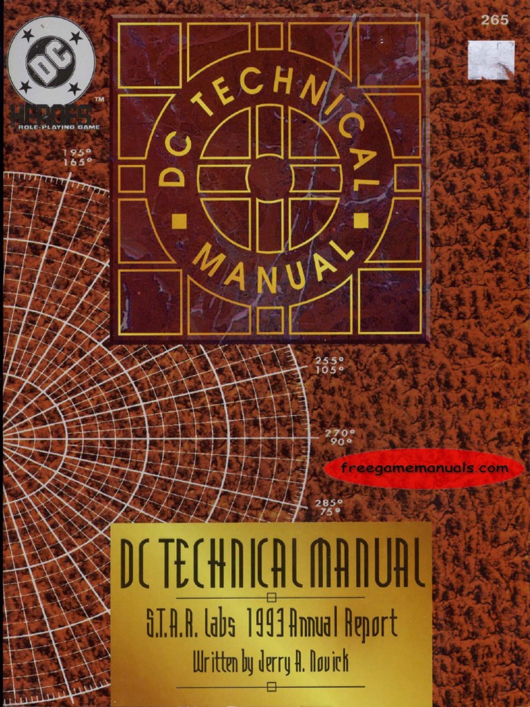 DC Heroes RPG - DC Technical Manual | PDF