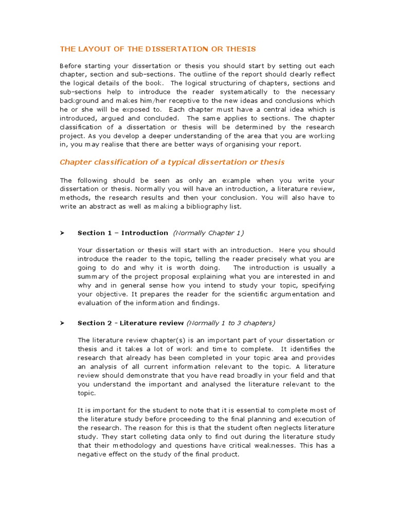 chemistry dissertation layout