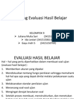 Kel 9 Merancang Evaluasi Hasil Belajar Uyee