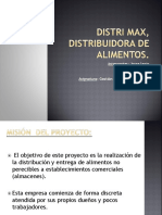 Distri Max, Distribuidora de Alimentos Gestión 2013 - .