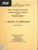 Charles Hockett Manual of Phonology