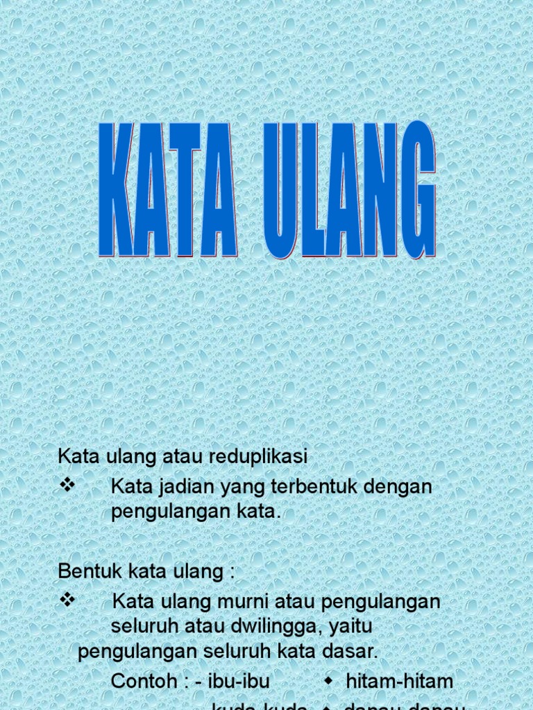 Kata Ulang