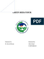 Green Behaviour Report