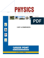 IIT Physics Unit Dimension