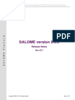 SALOME 8 3 0 Release Notes