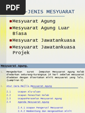Jenis Jenis Mesyuarat  PDF