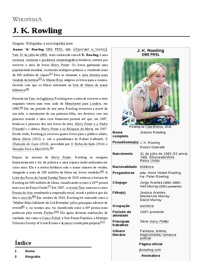 J. K. Rowling | PDF | J.K. Rowling | Harry Potter