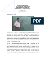 Advanced Marine Structures Prof. Dr. Srinivasan Chandrasekaran Department of Ocean Engineering Indian Institute of Technology, Madras Lecture - 12 Ultimate Limit State - I