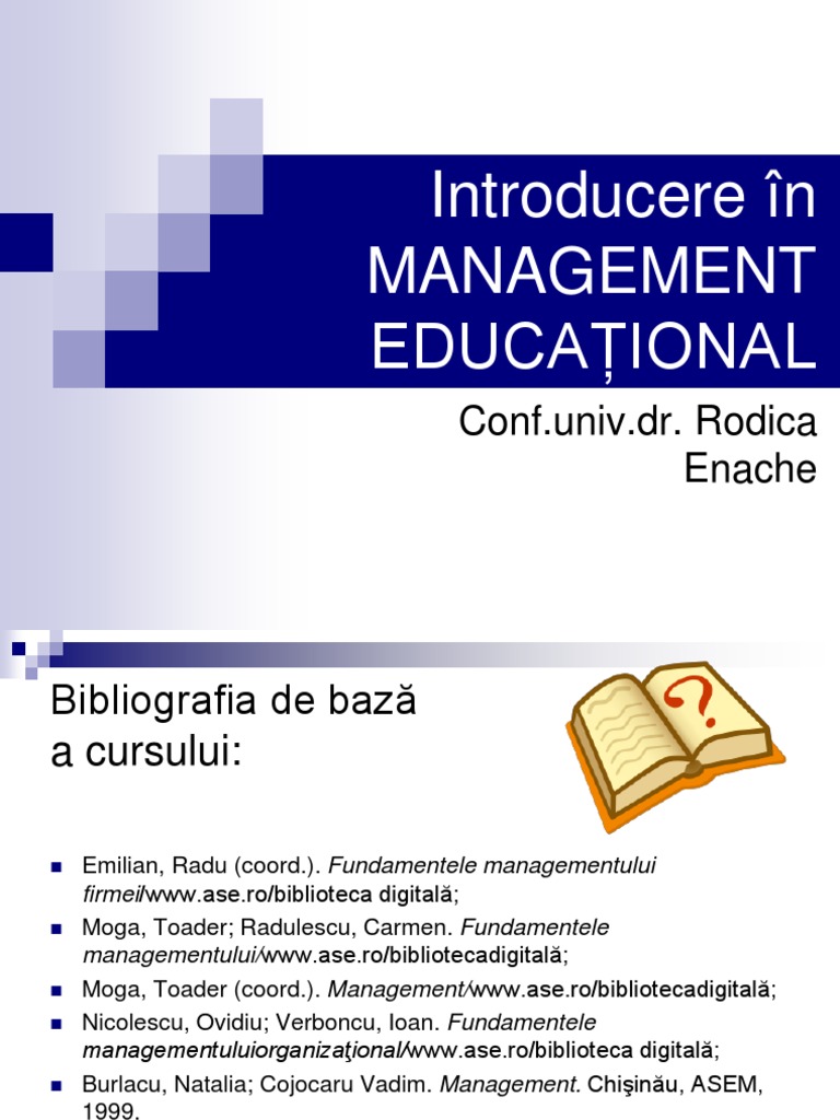 Curs 1 Conceptul de Management | PDF