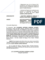 Fijacion de Audiencia Demanda de Cobro de Pesos Mariluz