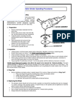 Portable Grinder Operating Procedures