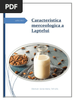 Caracteristica Merceologica A Laptelui