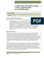 ETS Service to Edmonton International Airport - Options and Costs - Alignment with Memorandum of Understanding