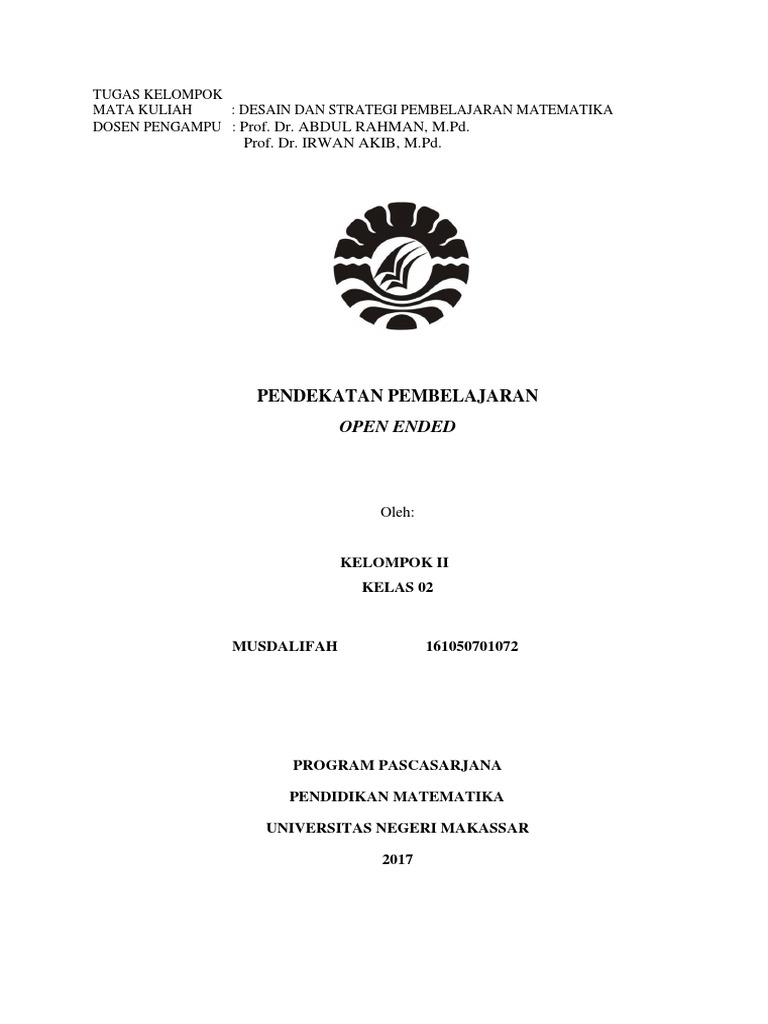 Makalah Open Ended