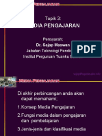 Topik 3 - Media Pengajaran