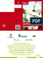 Comportamiento productivo requerimientos hídricos y nutricionales de la lima ácida Tahití Citrus latifolia Tanaka en fase productiva .pdf