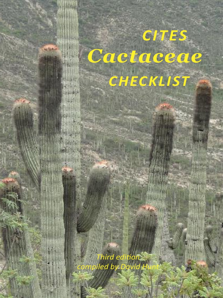 Cites Cactaceae Checklist Ed3 - 19jan2017 - 0 | PDF | Taxonomy (Biology ...