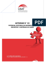 Actividad #03. Potencial Eléctrico de Distribuciones Discretas y Continuas de Carga. Ciclo 2017 - II