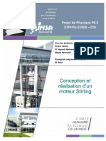 MOTEUR DE STIRLING Conception Et Réalisation+table Des Matiéres