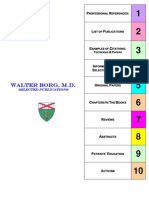 Walter Borg, MD Publications